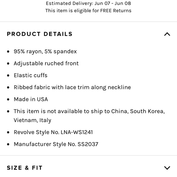 Revolve White Ribbed S Top. Worn once - Picture 6 of 8